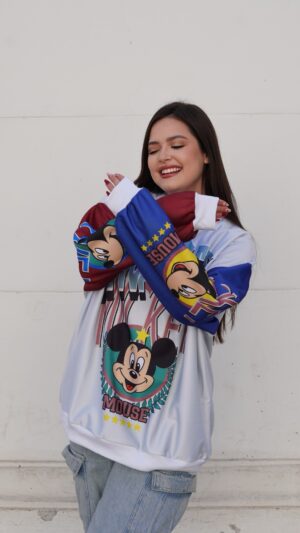 Hoodie red and Blue